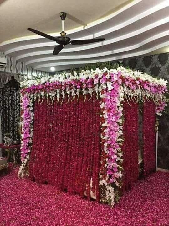 flower bed decoration for wedding first night