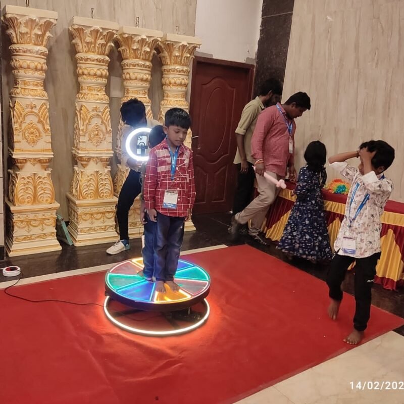 rent 360 photo booth for wedding and birthday party in chennai